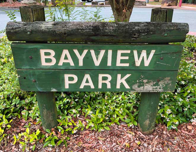 Bayview Park, Sydney: Parramatta River swimming baths & playground